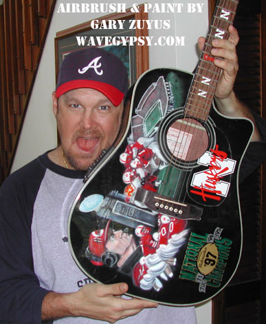Larry the Cable Guy with Husker Acoustic Guitar